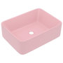Voir la diapositive 2 : VIDAXL Lavabo de luxe Rose mat 41x30x12 cm Ceramique