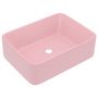 Voir la diapositive 2 : VIDAXL Lavabo de luxe Rose mat 41x30x12 cm Ceramique