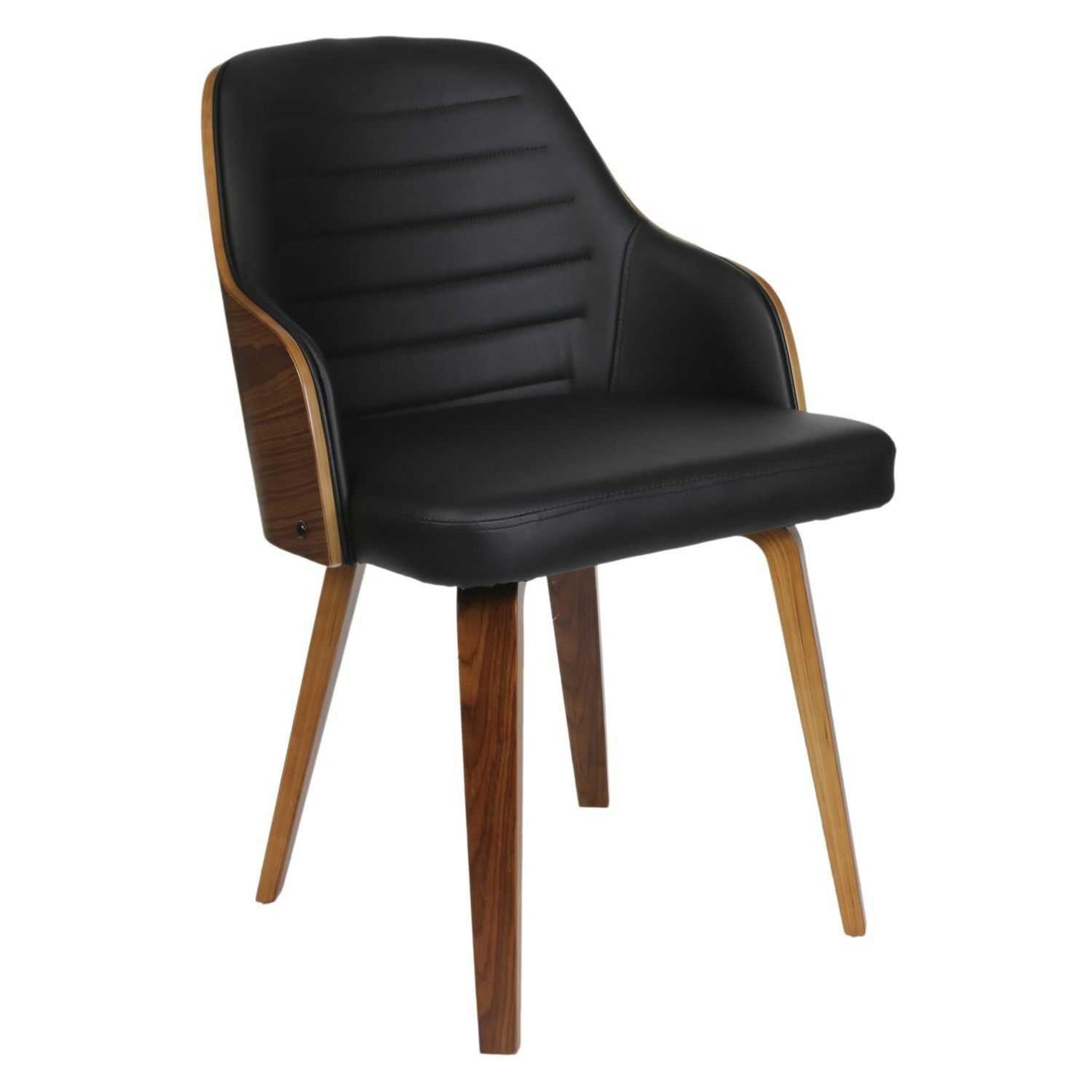 The Home Deco Factory Chaise vintage sauda - noir