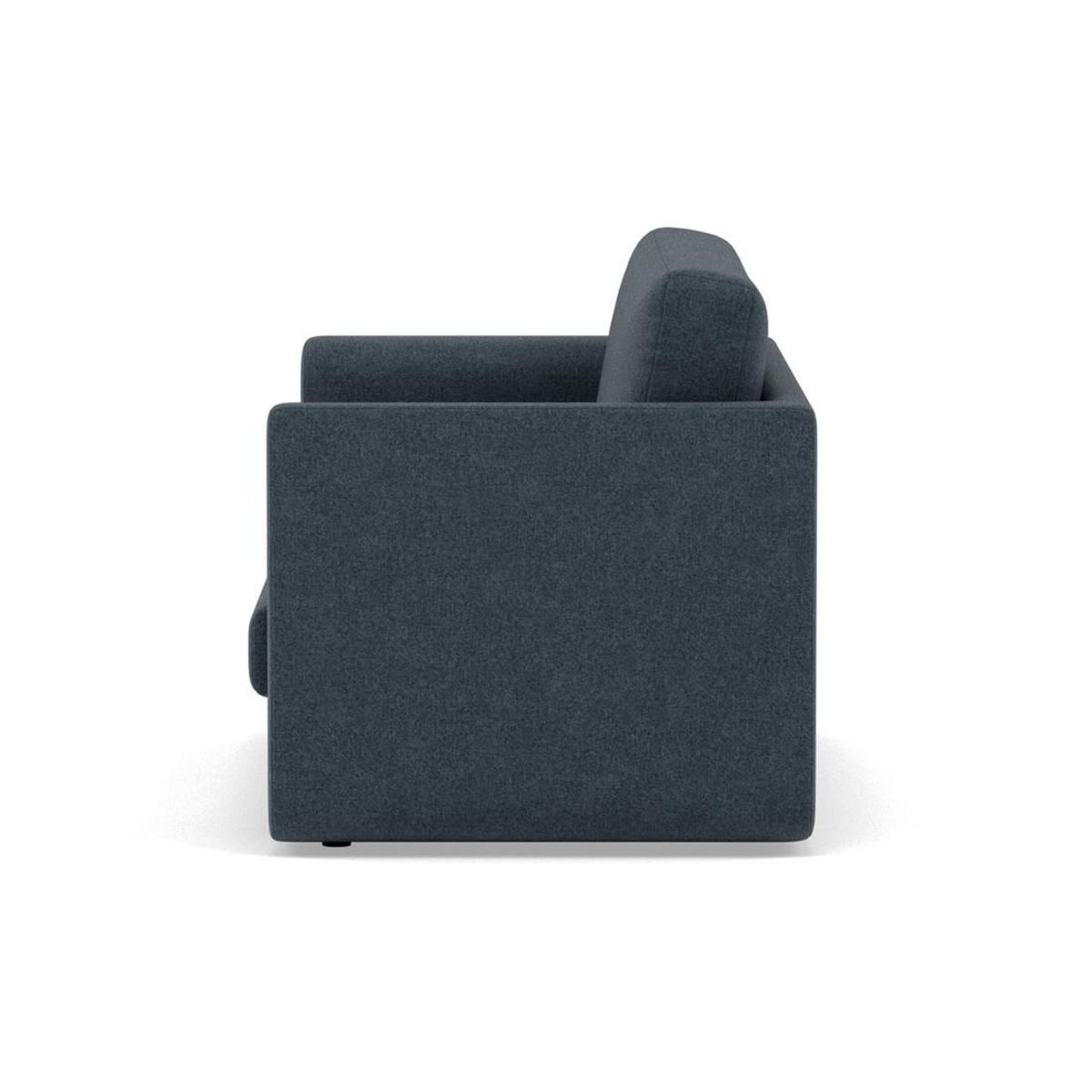 BEST MOBILIER Isana - canapé 2 places convertible déplimousse avec accoudoirs incurvés en tissu