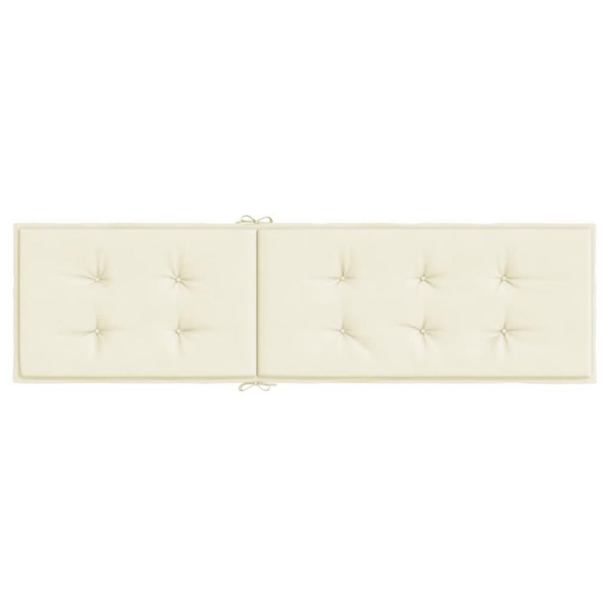 VIDAXL Coussin de chaise de terrasse creme (75+105)x50x4 cm