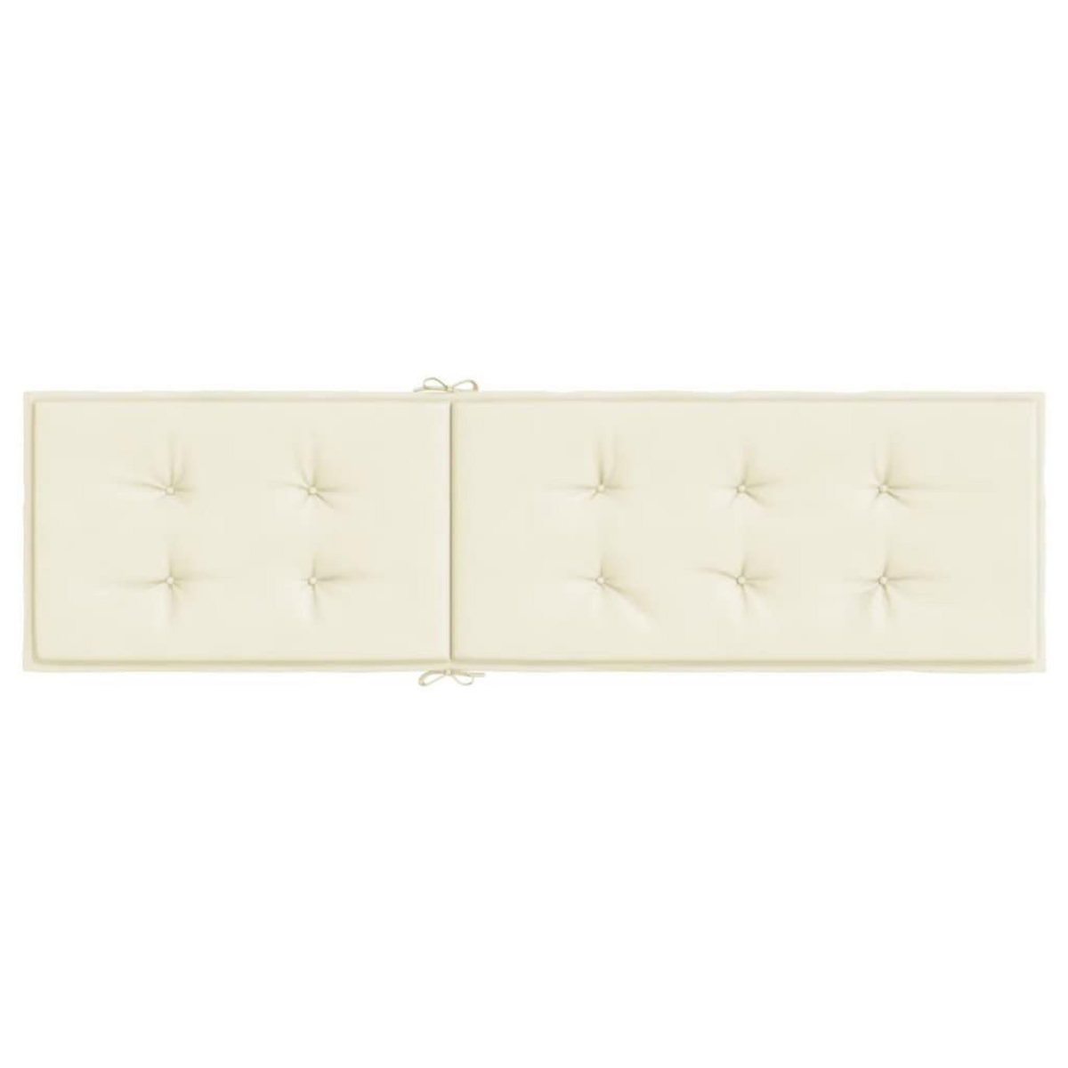 VIDAXL Coussin de chaise de terrasse creme (75+105)x50x4 cm