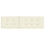 Voir la diapositive 5 : VIDAXL Coussin de chaise de terrasse creme (75+105)x50x4 cm