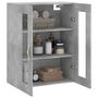 Voir la diapositive 5 : VIDAXL Armoire murale gris beton 69,5x34x90 cm
