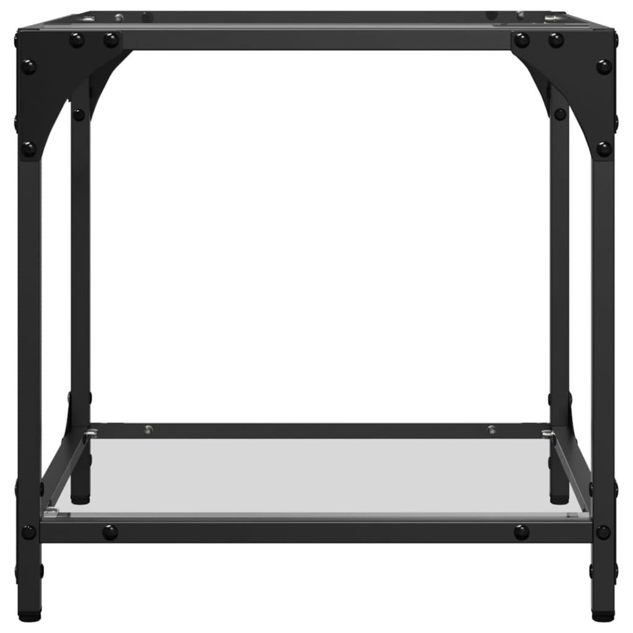 Voir la diapositive 5 : VIDAXL Tables basses avec dessus en verre transparent 2 pcs acier