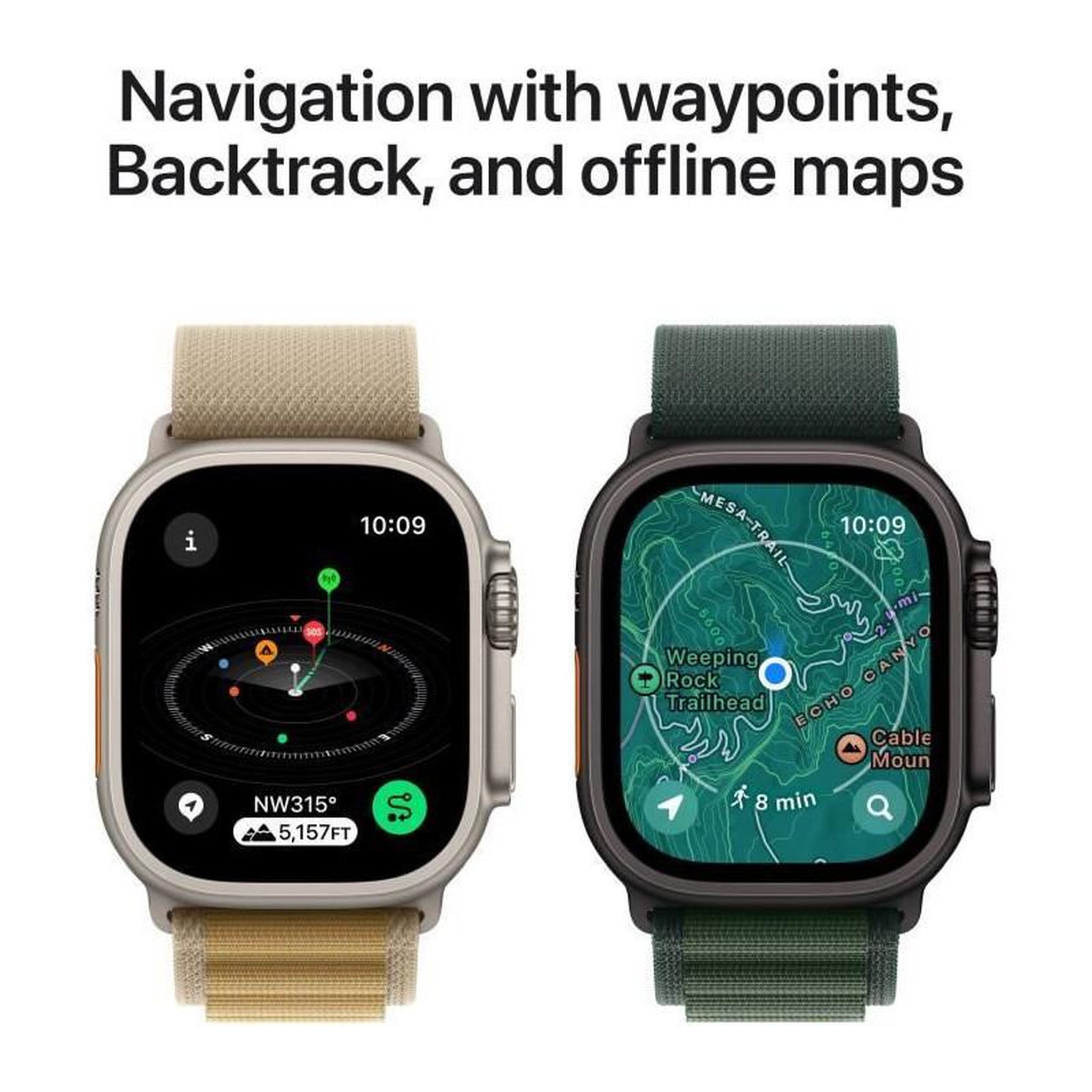 Voir la diapositive 6 : APPLE Montre connectée Ultra 2 49mm Naturel / Sahara Loop S Cel