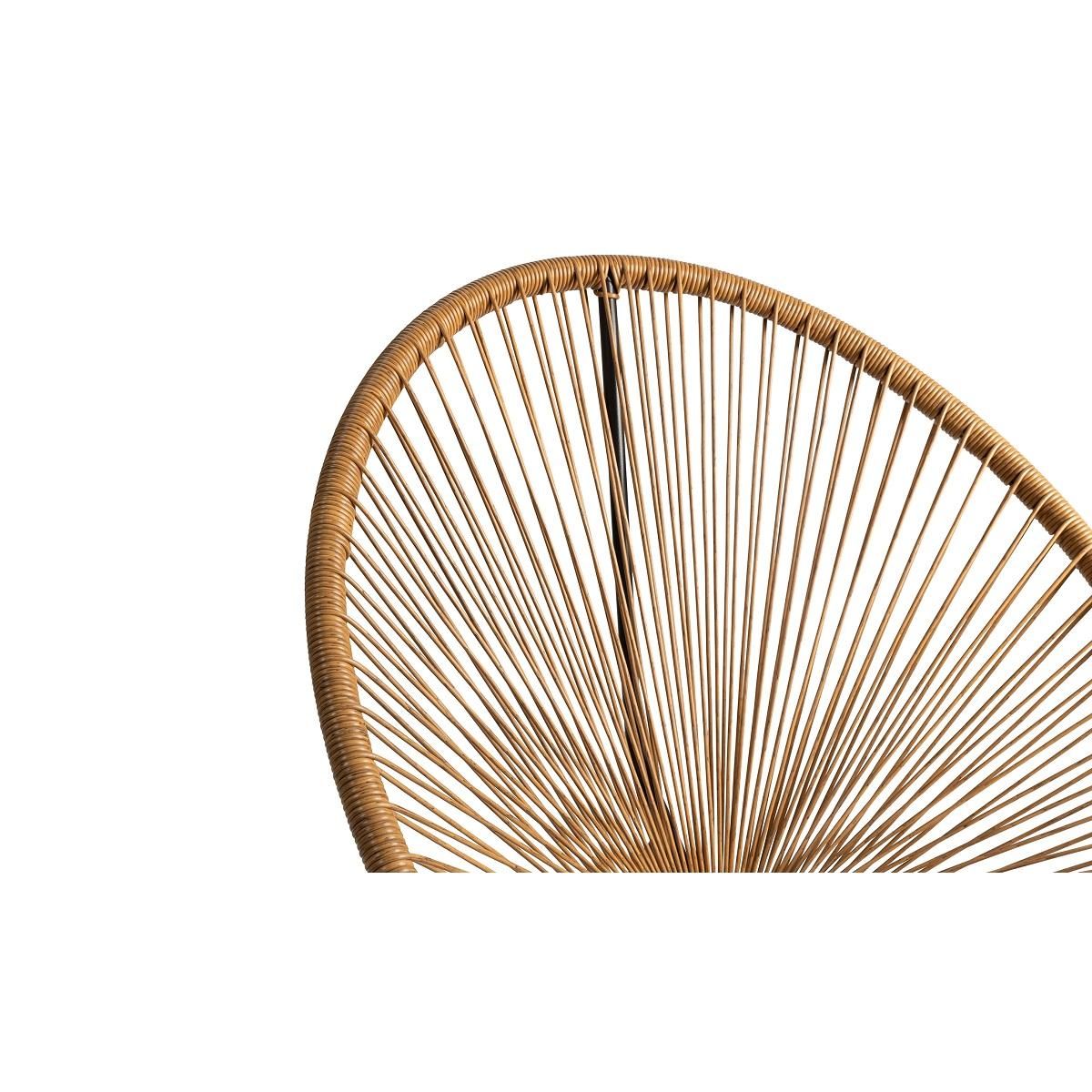 Inkazen Salon bas de jardin en résine naturel 2 places CUBA