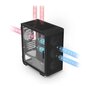 Voir la diapositive 3 : Zalman Boitier PC sans alimentation - ZALMAN M4 ARGB (Noir) - Moyen tour - Format M-ATX