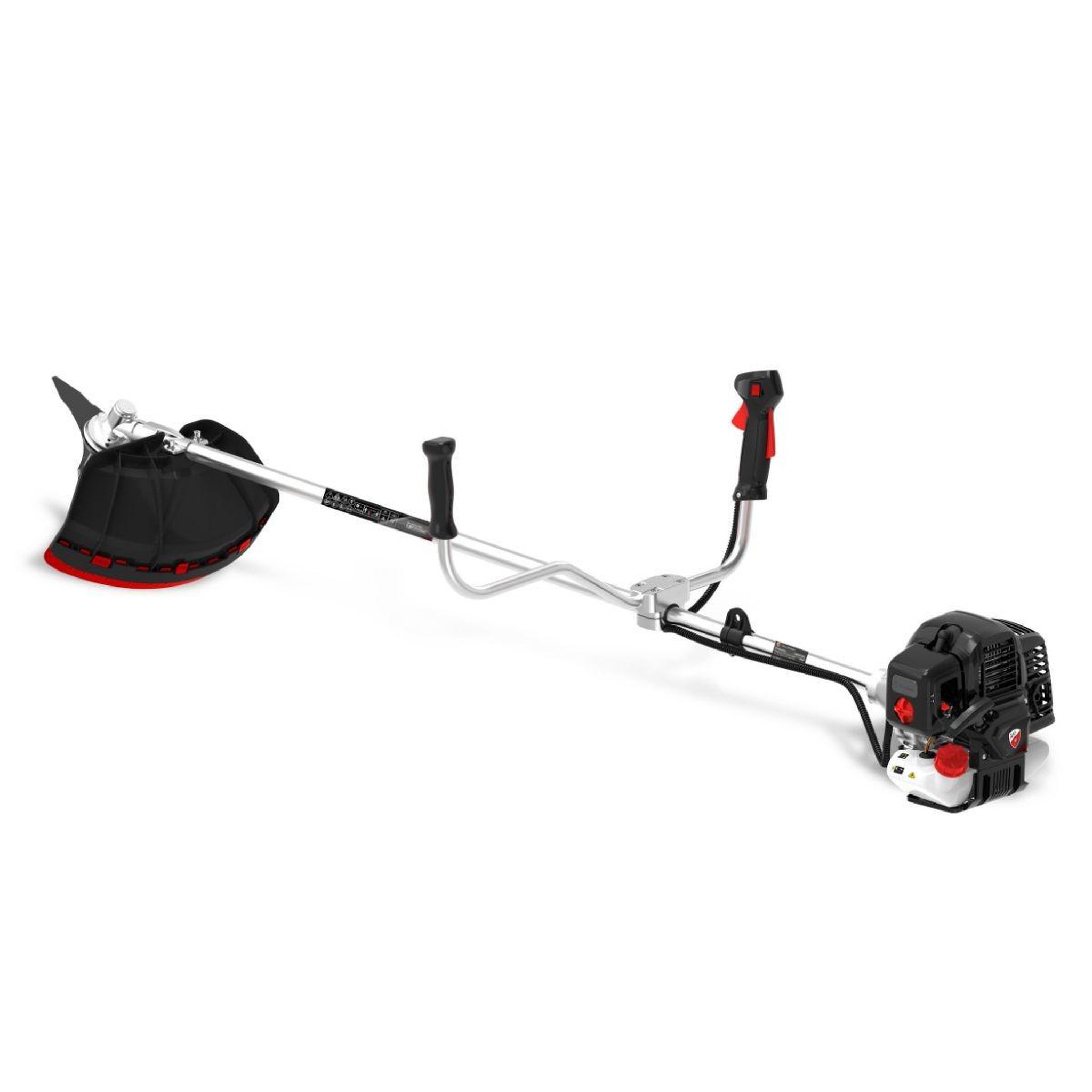 Voir la diapositive 5 : BY TONINO LAMBORGHINI GARDEN MACHINERY Débroussailleuse thermique 52cm3- 2.9cv 2t easy start coupe 42cm fil nylon + lame 3 dents système anti-vibrations lamborghini