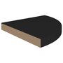 Voir la diapositive 4 : VIDAXL Etageres d'angle flottantes 2 pcs noir 35x35x3,8 cm MDF
