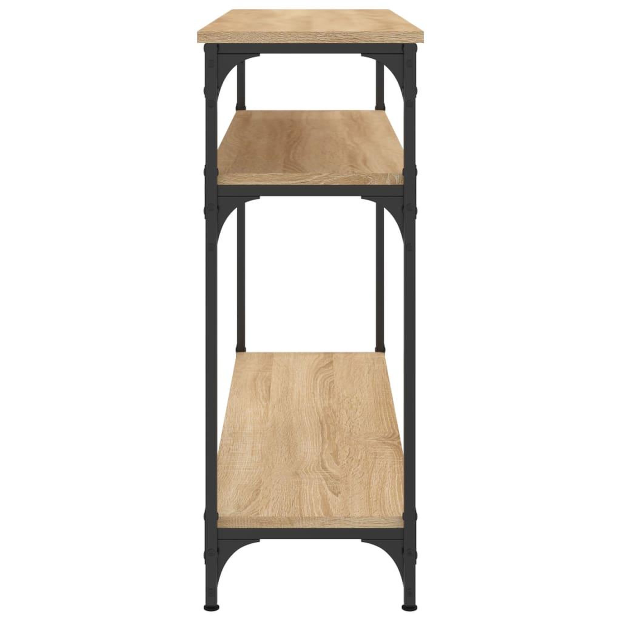 Voir la diapositive 5 : VIDAXL Table console chene sonoma 100x29x75 cm bois d'ingenierie
