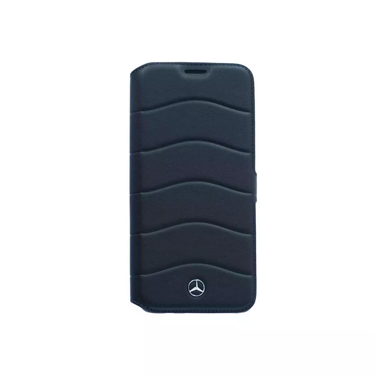 MERCEDES Housse Galaxy S8 + en cuir noir logo Mercedes
