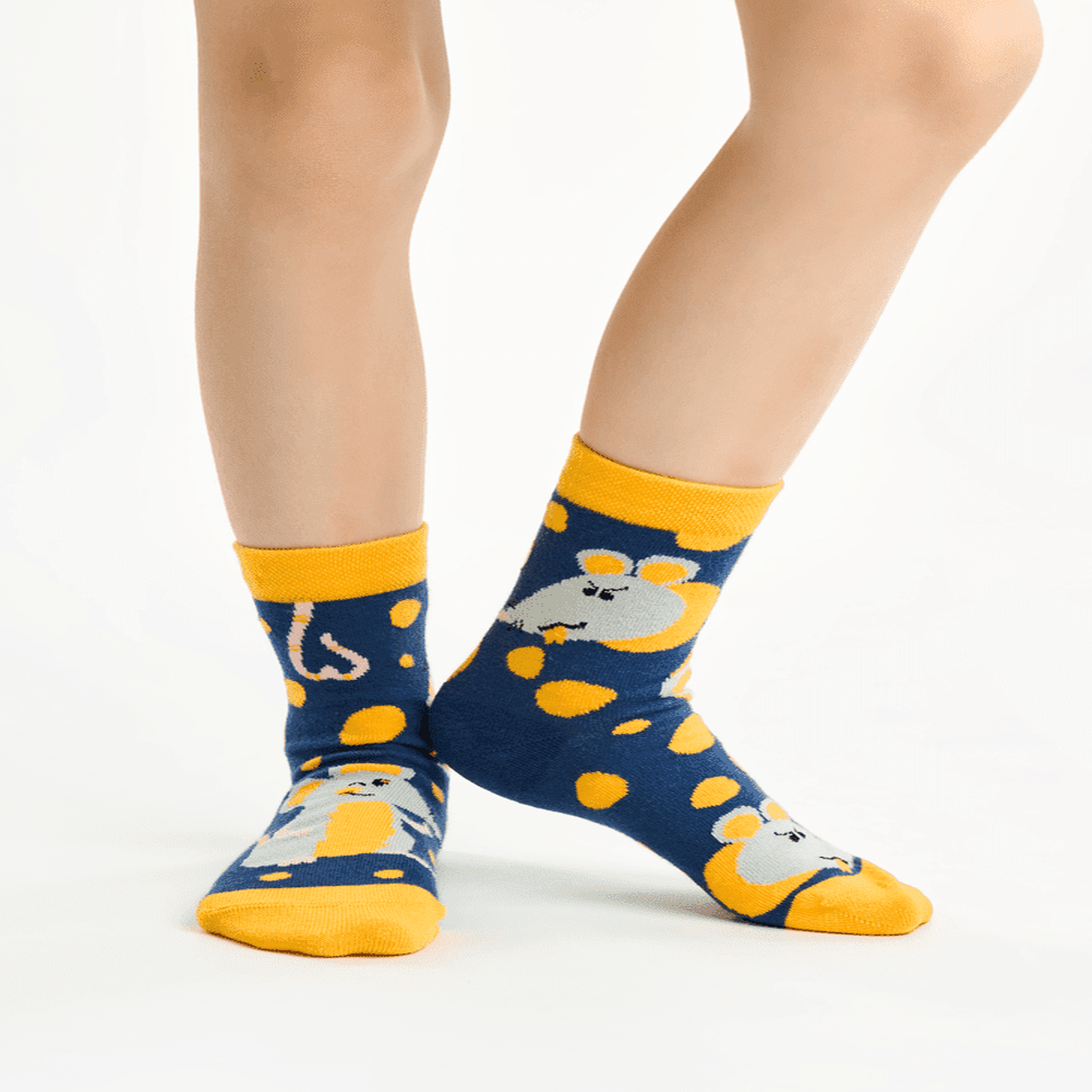 Voir la diapositive 3 : DEDOLES Chaussettes enfants souris et fromage