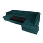 Voir la diapositive 2 : BEST MOBILIER Chuck - canapé panoramique xxl - convertible avec coffre - 7 places - droit