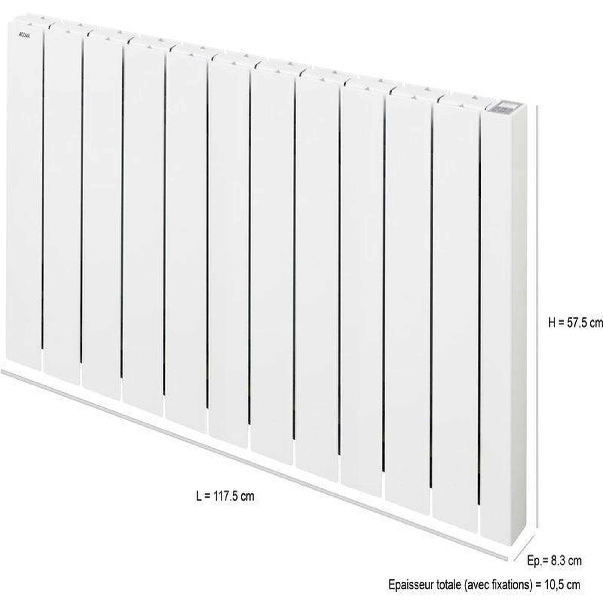Acova Radiateur électrique connecté à inertie fluide 2000 W Alcantara