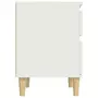 VIDAXL Table de chevet Blanc 40x35x50 cm