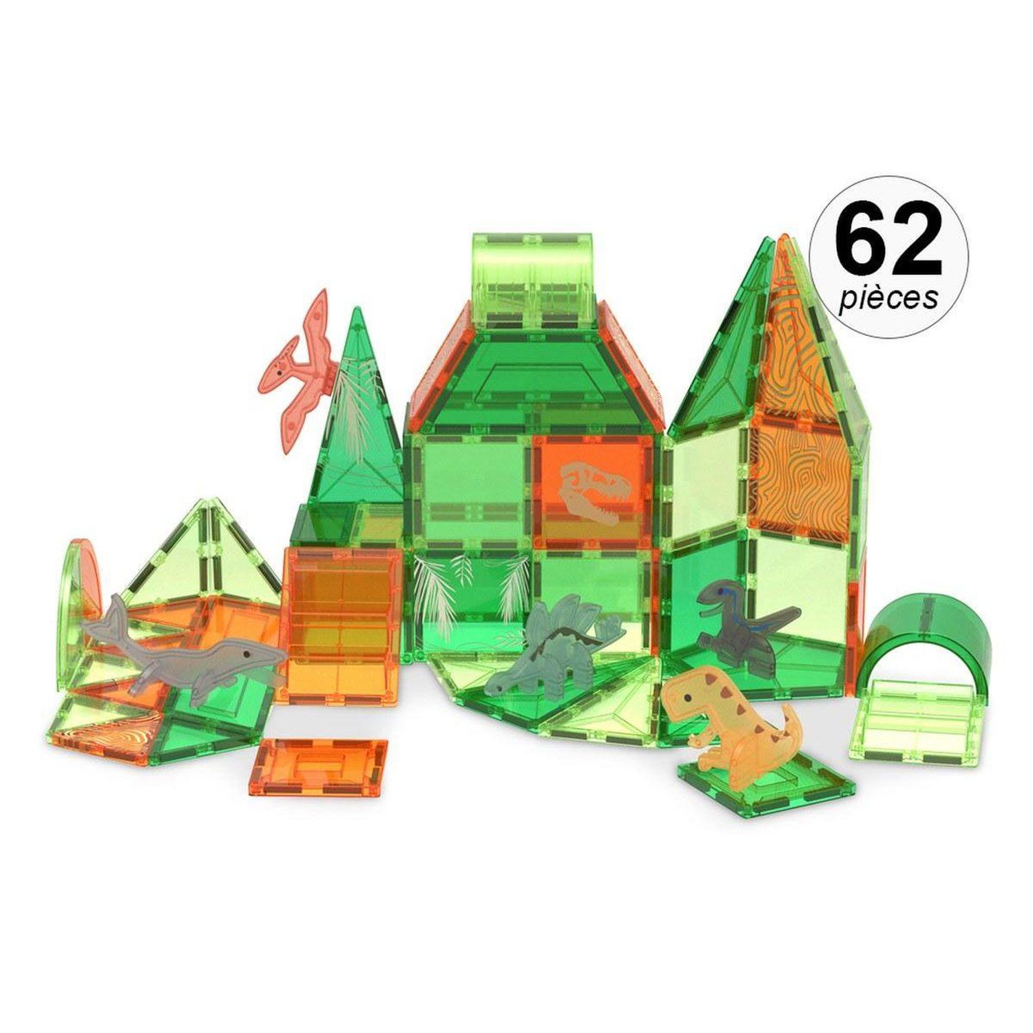 Jeu Construction Magnétique 1001jouets 62 Pièces Dès Abs Aimants - vue 2