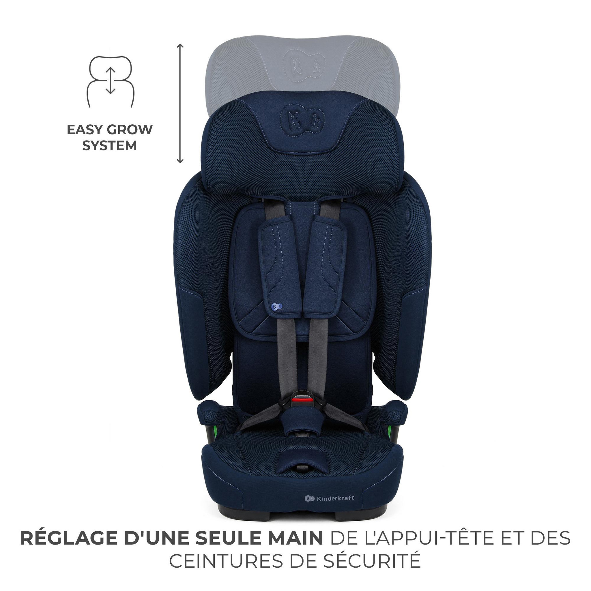 Voir la diapositive 4 : KINDERKRAFT Siege auto fix2go i size 76 150cm pratique confort