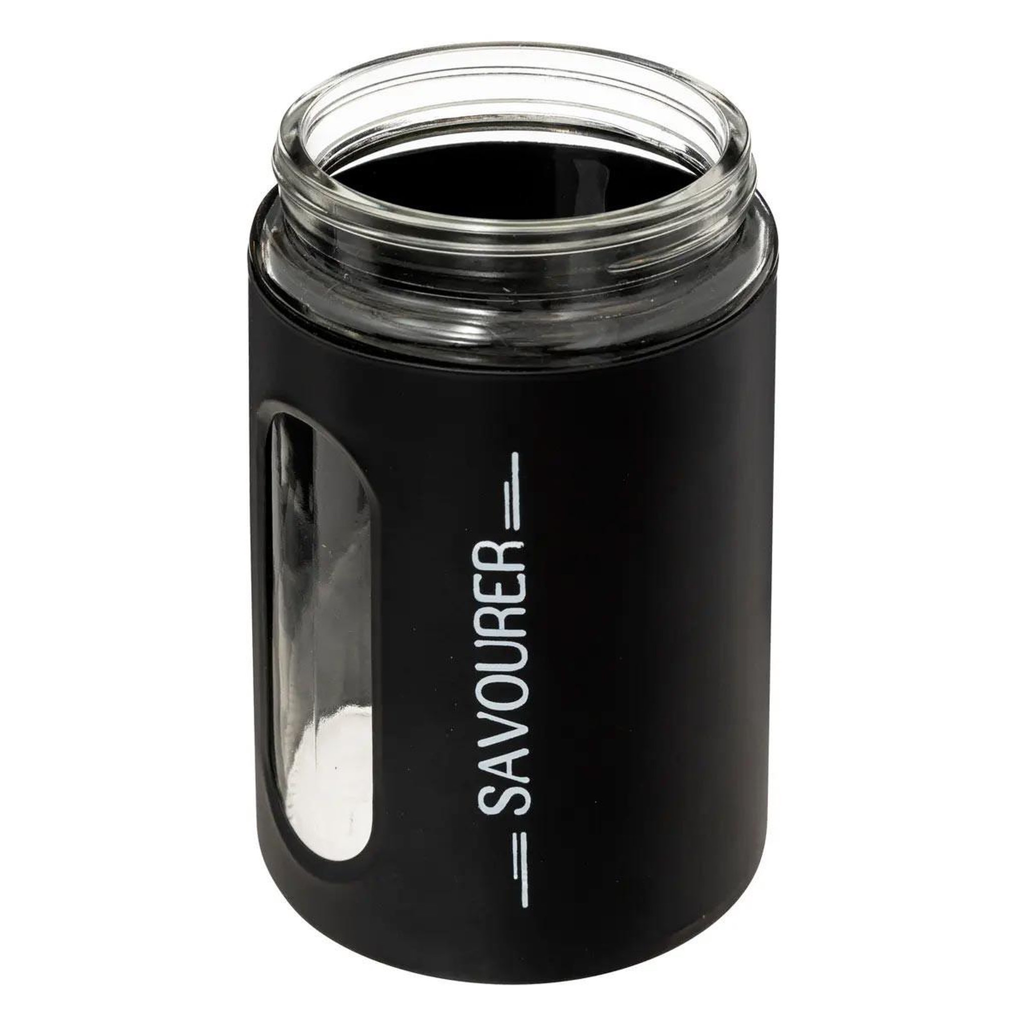 Voir la diapositive 2 : FIVE Bocal en verre  ublo  1,25l noir