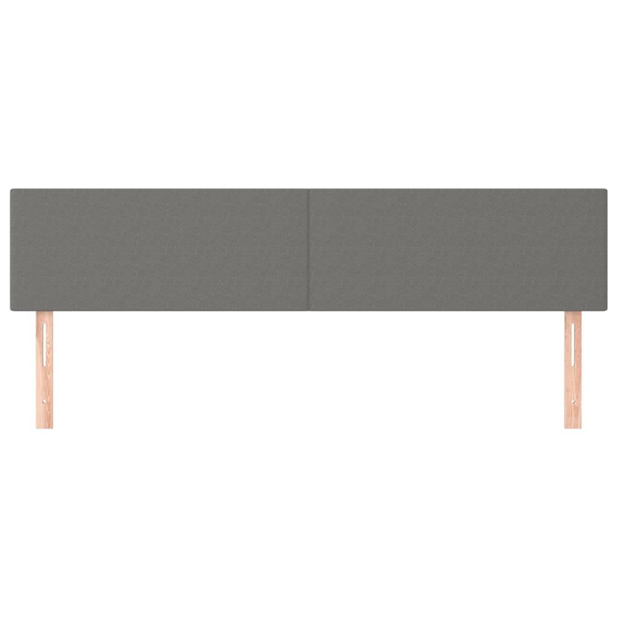 Voir la diapositive 3 : VIDAXL Tetes de lit 2 pcs Gris fonce 100x5x78/88 cm Tissu