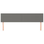 Voir la diapositive 3 : VIDAXL Tetes de lit 2 pcs Gris fonce 100x5x78/88 cm Tissu