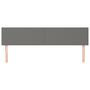 Voir la diapositive 3 : VIDAXL Tetes de lit 2 pcs Gris fonce 100x5x78/88 cm Tissu