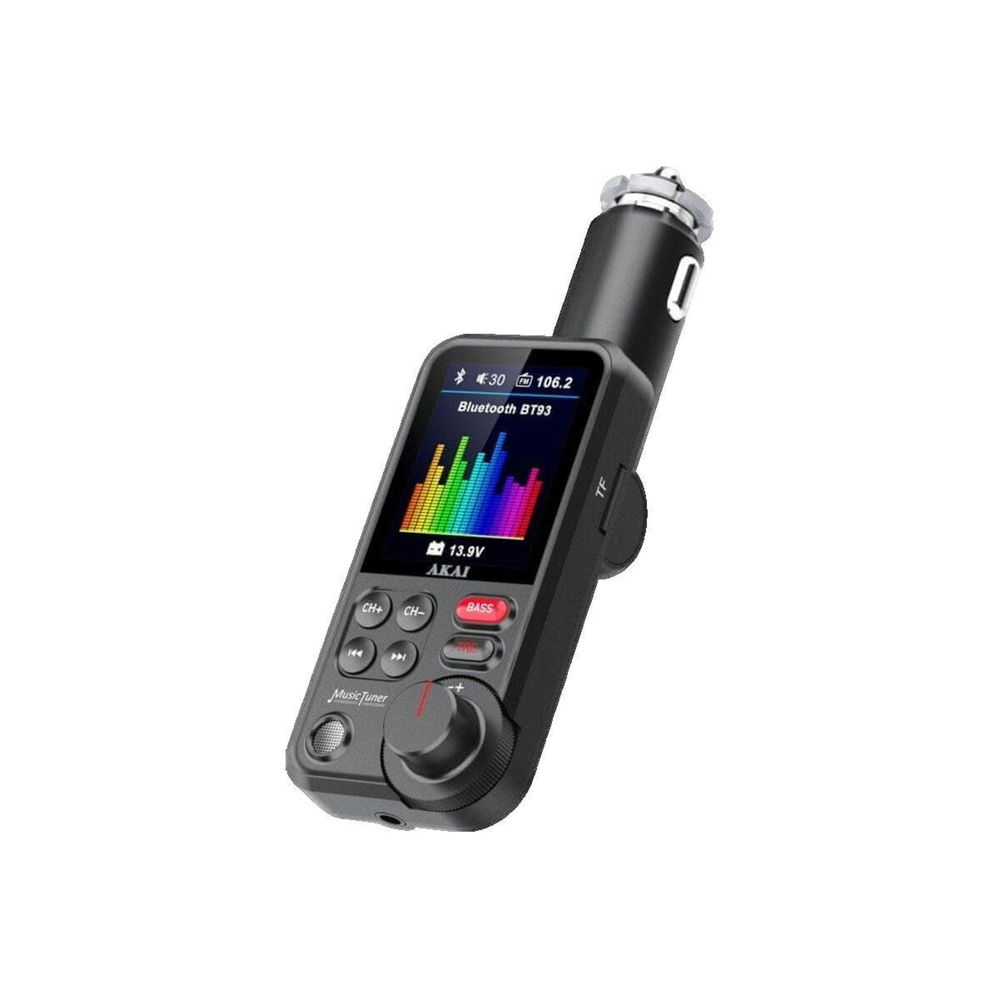 Voir la diapositive 1 : AKAI Émetteur FM Akai FMT-93BT avec microphone intégré