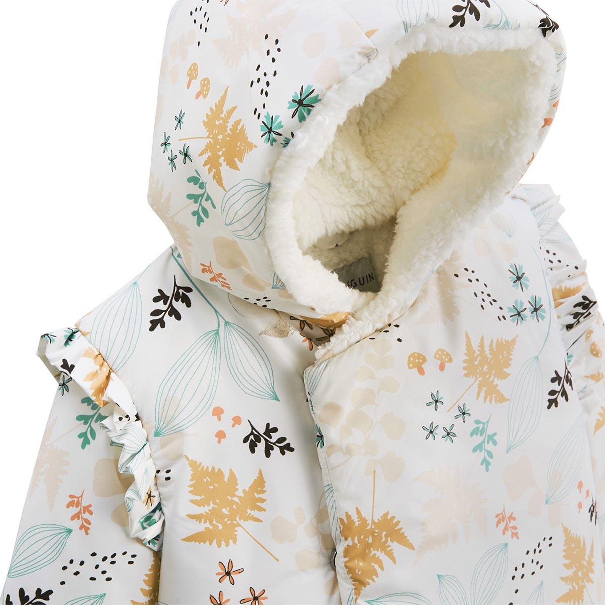 Voir la diapositive 4 : Petit Béguin Doudoune bébé imperméable doublée sherpa avec capuche Bloom