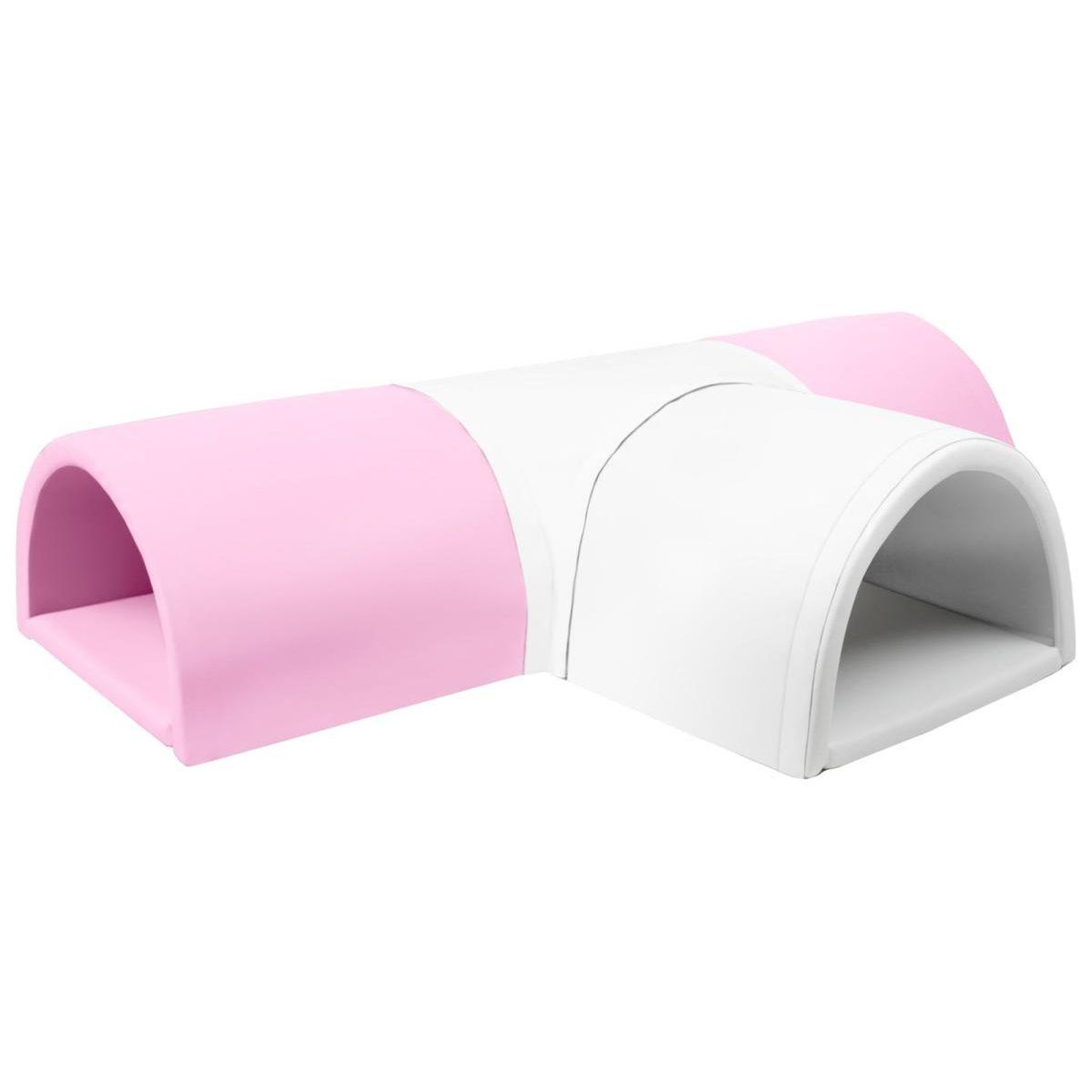 VELINDA Tunnel en T 4 pièces en mousse — blanc, rose (pastel)