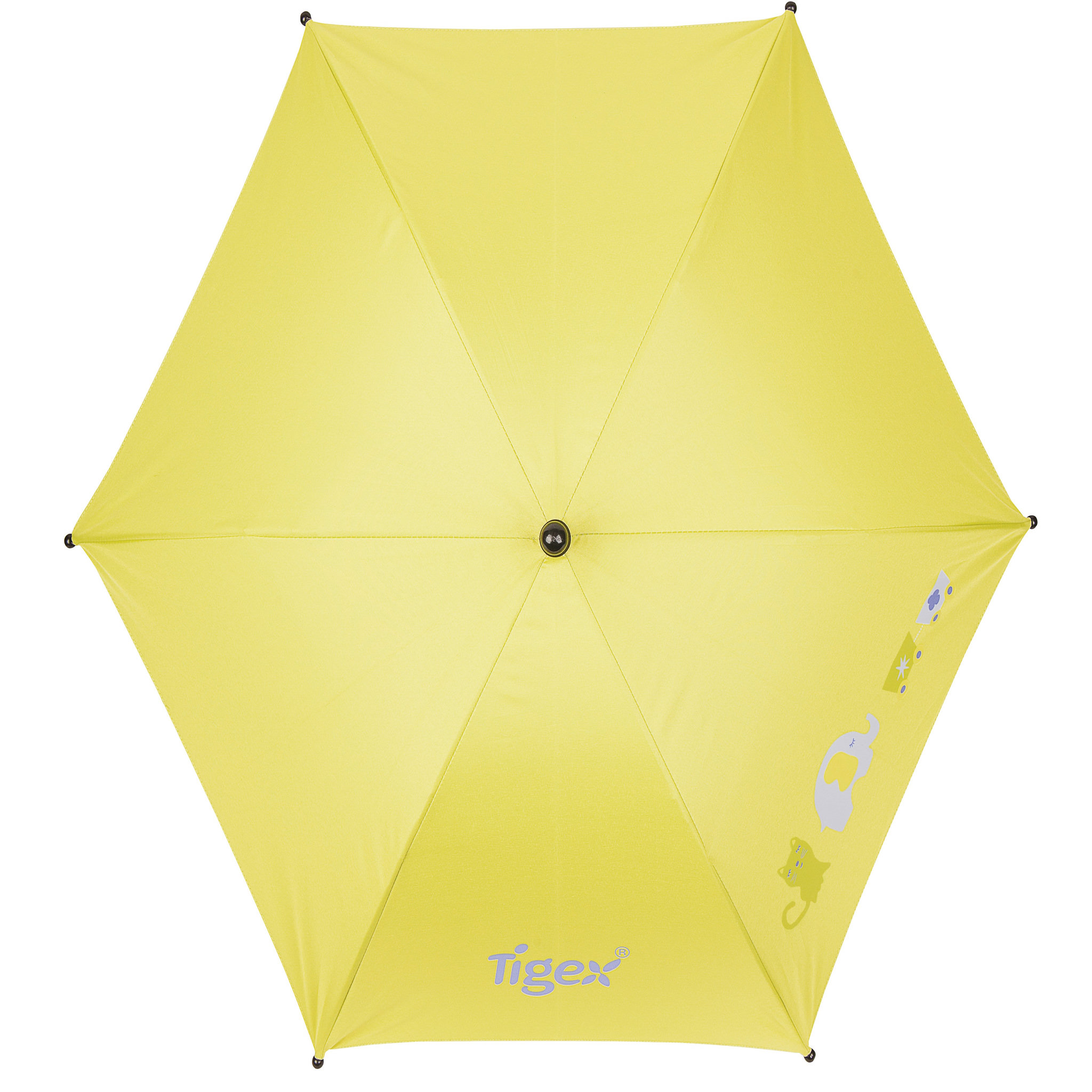 TIGEX Ombrelle anti-UV flexible jaune