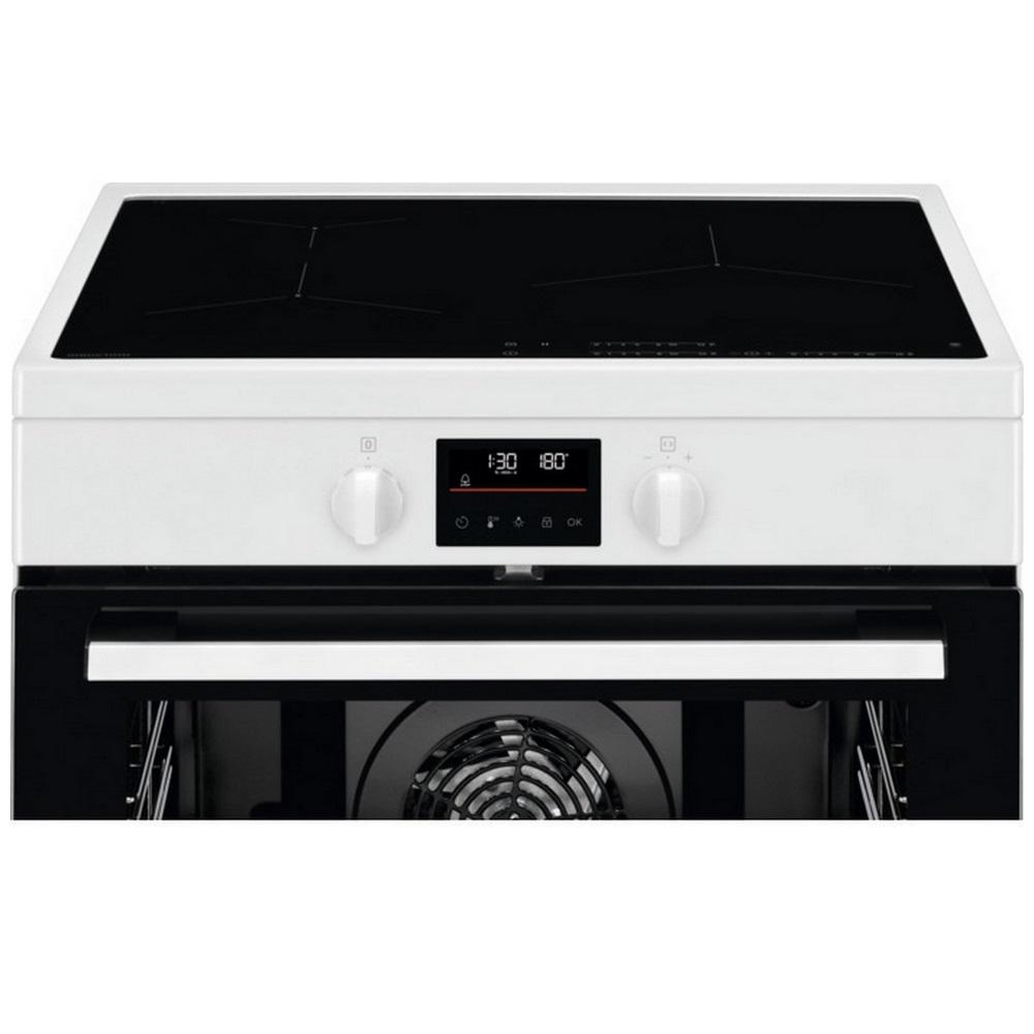 Voir la diapositive 3 : ELECTROLUX Cuisinière induction a+ 73l 3 feux, série 500 surroundcook, blanc - LKI64890BW