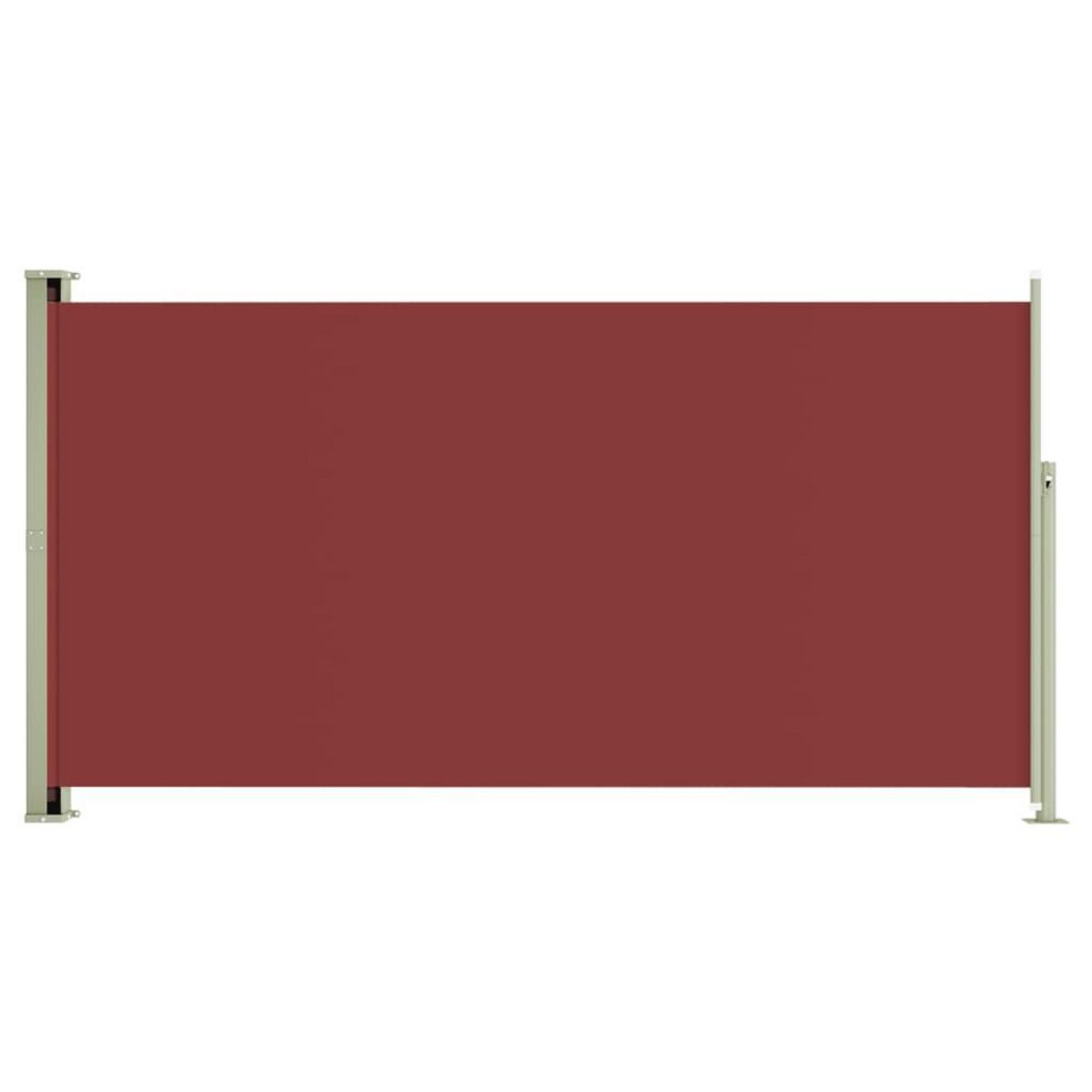 VIDAXL Auvent lateral retractable de patio 160x300 cm Rouge