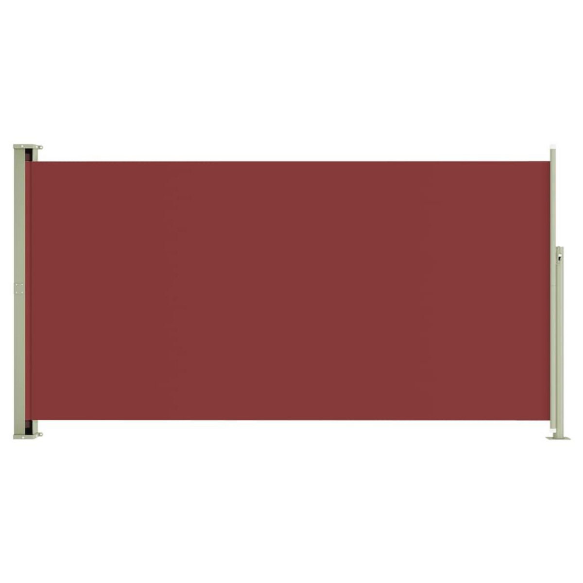 VIDAXL Auvent lateral retractable de patio 160x300 cm Rouge
