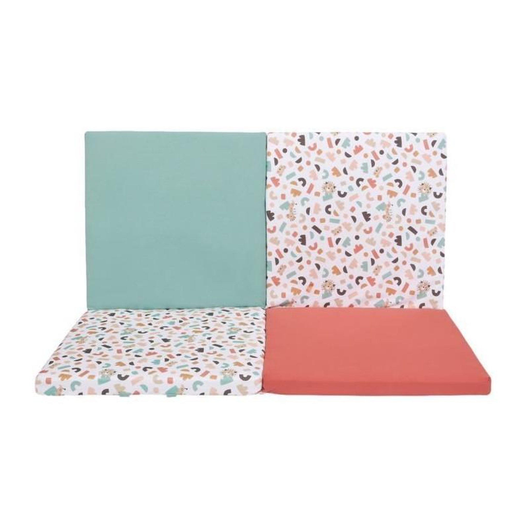 Voir la diapositive 6 : TINEO Tapis d'éveil Malin - TINEO - Tapis évolutif multifonction 3-en-1 - 120 x 120 cm - Géométrique / Animaux rigolos