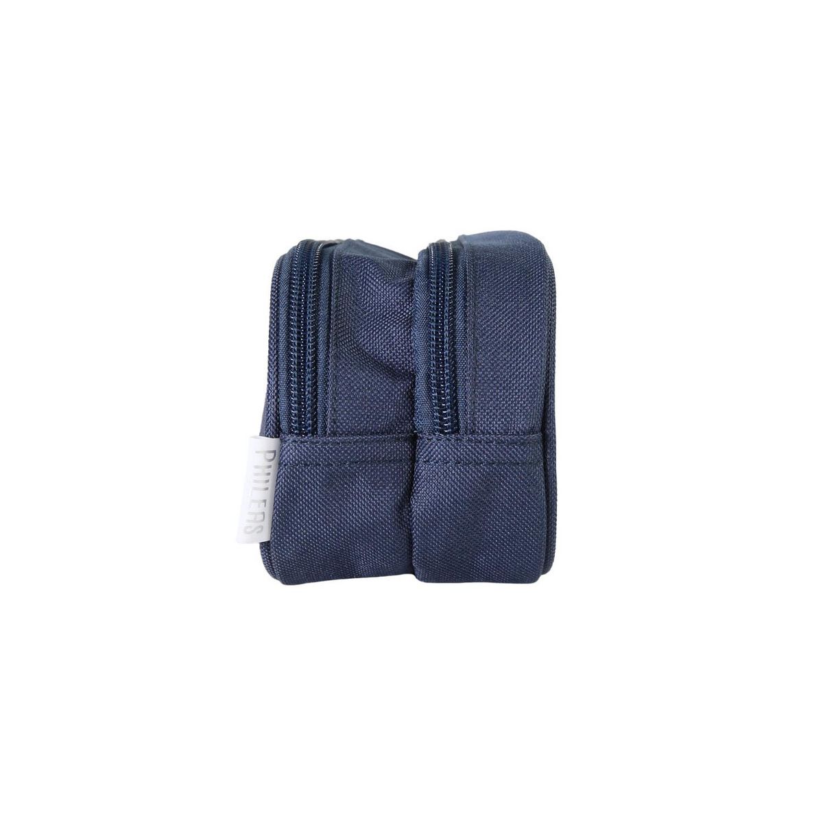 Bagtrotter Bagtrotter - Phileas  - Trousse Scolaire Rectangulaire - Marine - 2 Compartiments Zippés - 23x7x10cm - Matière Polyester - Accessoire et Papeterie Scolaire