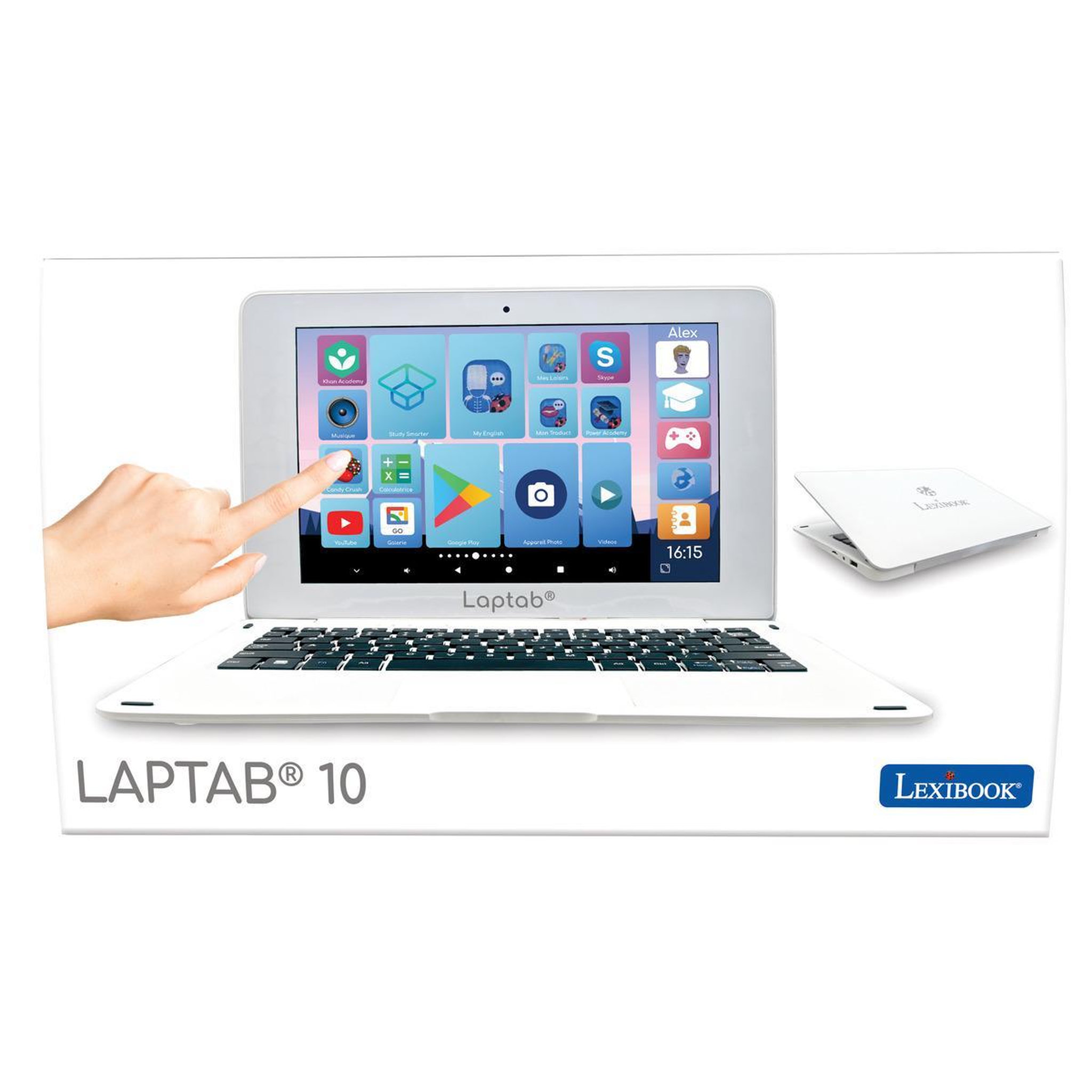 Voir la diapositive 4 : Lexibook LAPTAB 10 : Ordinateur Android Tactile 10  avec Contenu Éducatif et Contrôle Parental