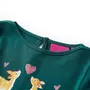 VIDAXL T-shirt pour enfants a manches longues vert fonce 116