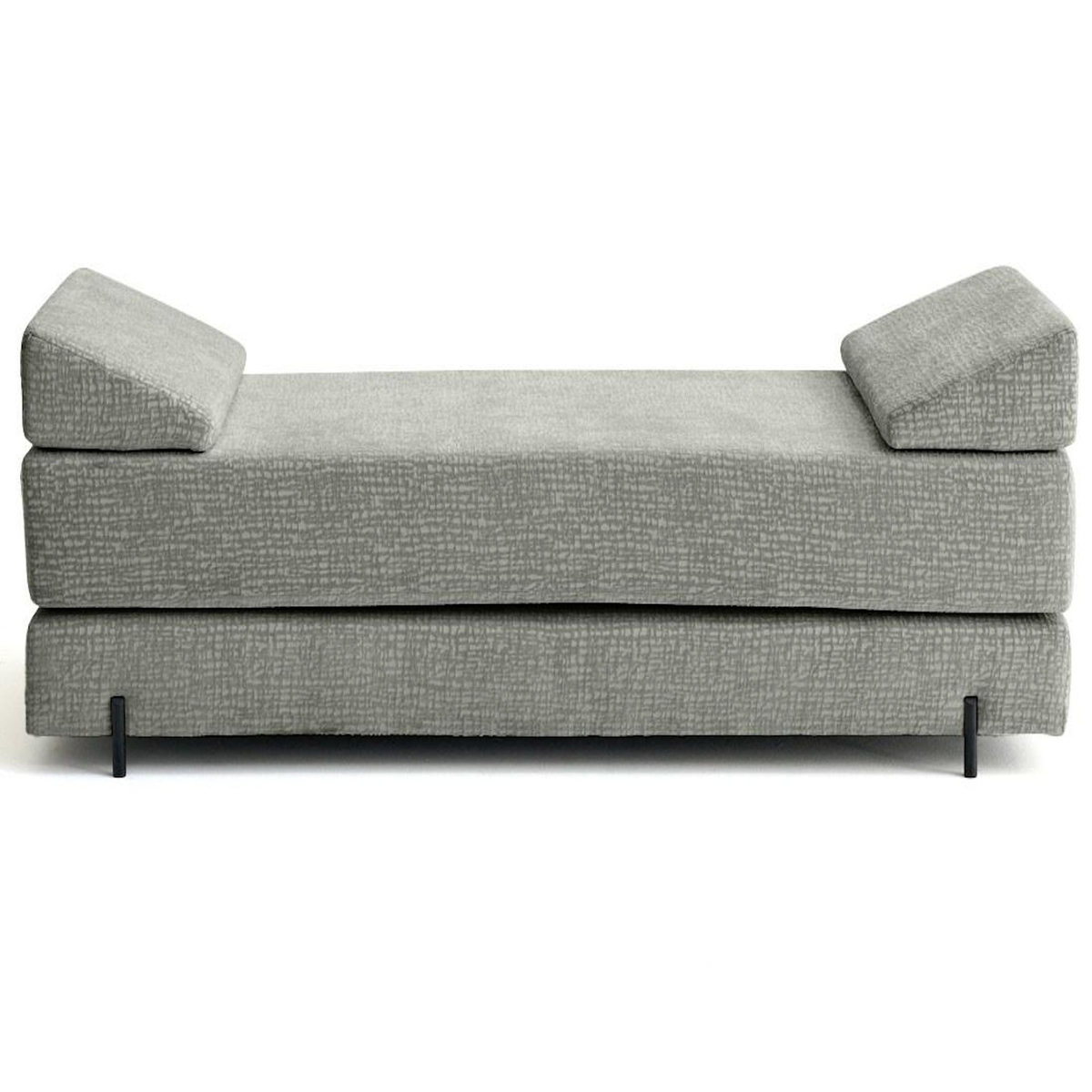 BEST MOBILIER Brescia - banquette 3 places convertible en tissu velours relief