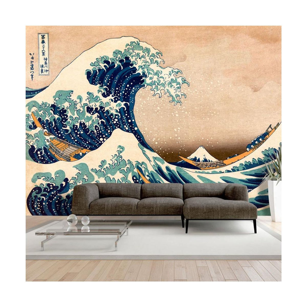 Paris Prix Papier Peint  Hokusai : the Great Wave off Kanagawa Reproduction