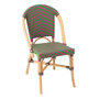 Voir la diapositive 1 : Paris Prix Chaise en Rotin  Geo  86cm Rose & Vert