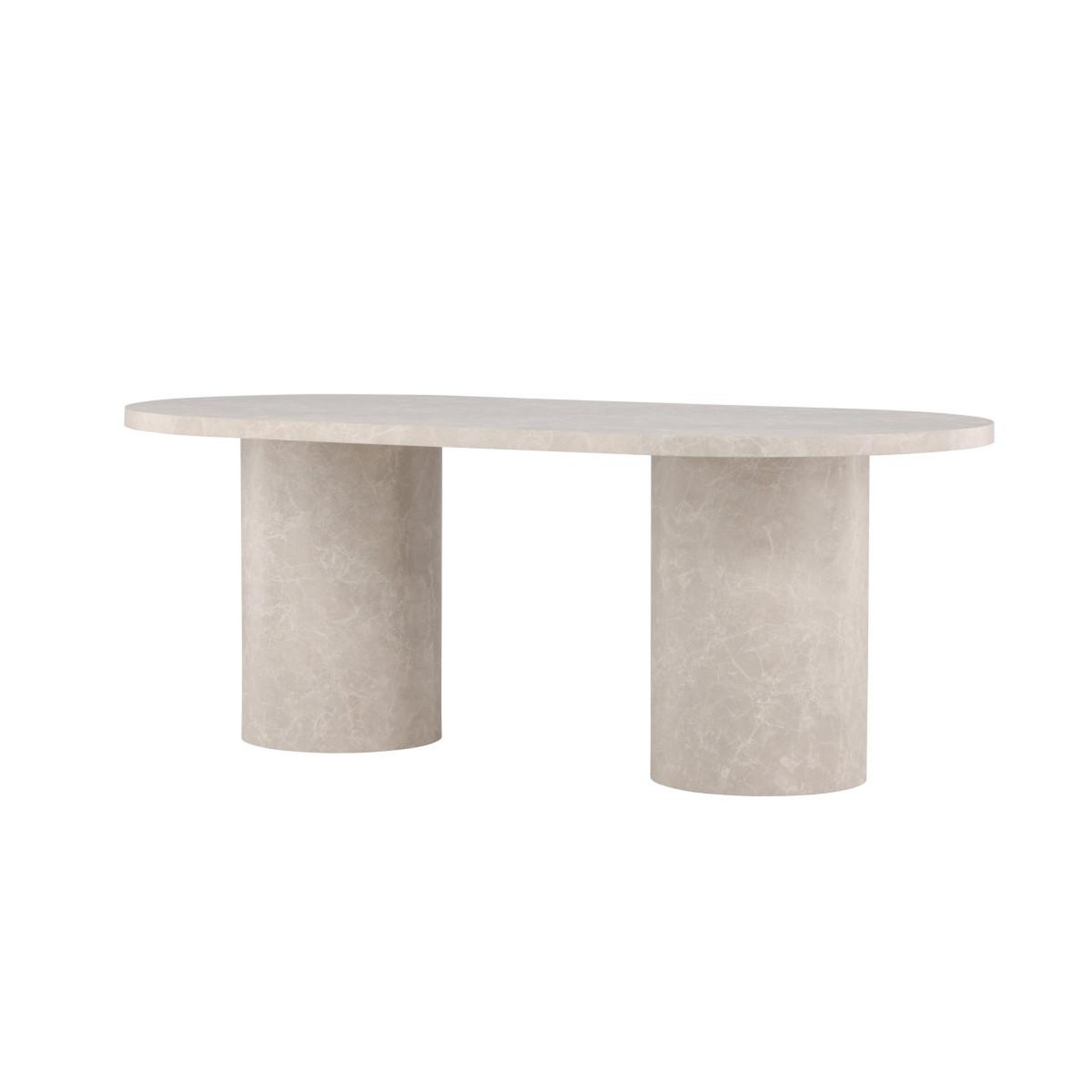 Voir la diapositive 5 : Paris Prix Table à manger effet marbre  narvik  200cm beige