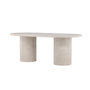 Voir la diapositive 5 : Paris Prix Table à Manger Effet Marbre  Narvik  200cm Beige