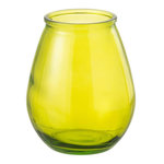 Paris Prix Vase Déco en Verre  Stripe  23cm Jaune