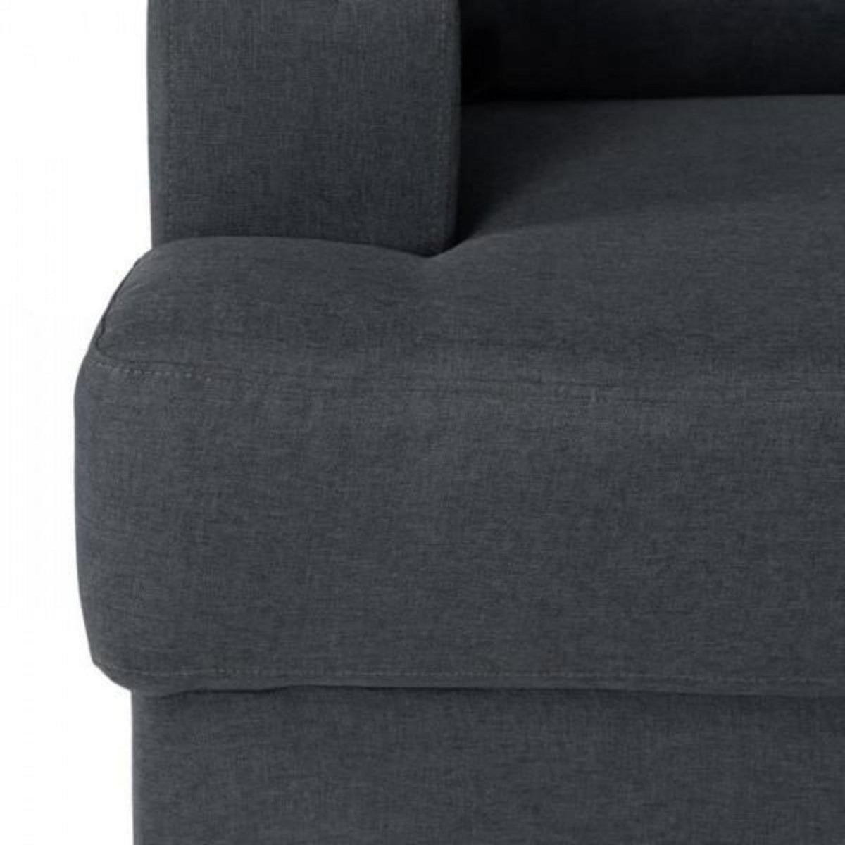 MARKET24 Canapé d'angle droit 4 places Paul - Tissu gris anthracite - L 215 x p 140 cm