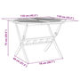Voir la diapositive 6 : VIDAXL Ensemble a manger de jardin pliable 5 pcs bois massif d'acacia