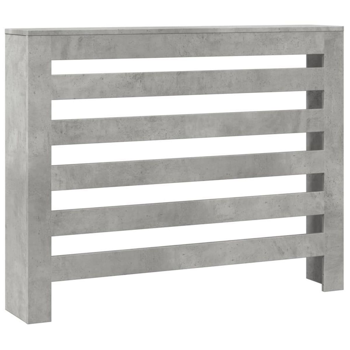 VIDAXL Cache-radiateur gris beton 104x20x82 cm bois d'ingenierie