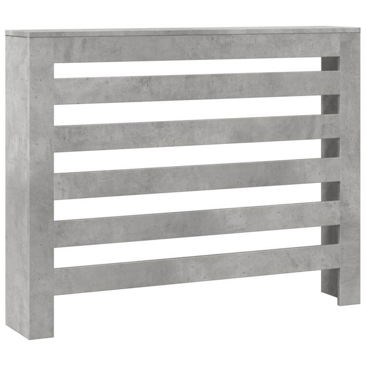 VIDAXL Cache-radiateur gris beton 104x20x82 cm bois d'ingenierie