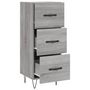 Voir la diapositive 5 : VIDAXL Buffet Sonoma gris 34,5x34x90 cm Bois d'ingenierie