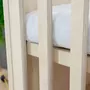 Youdoit Lit évolutif bébé à barreaux bois vernis 60 x 120 cm