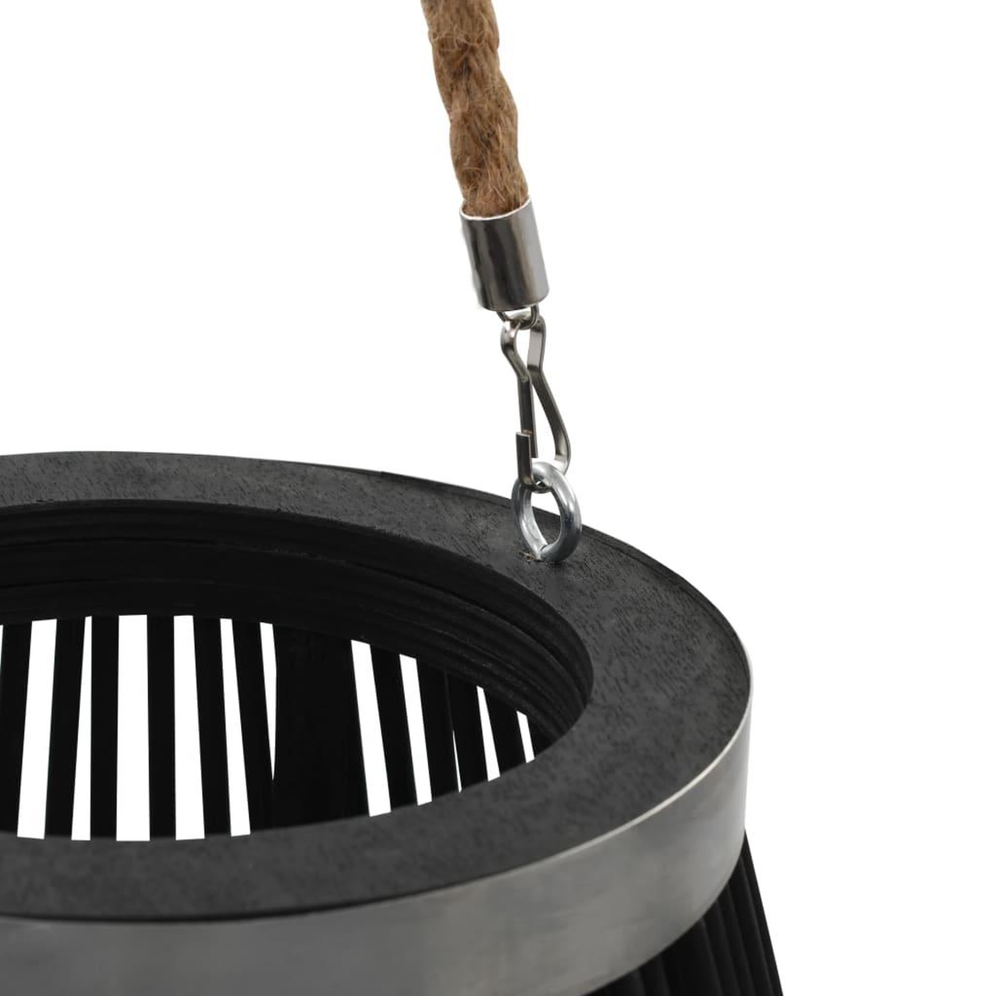 Voir la diapositive 4 : VIDAXL Bougeoir suspendu Bambou Noir 60 cm